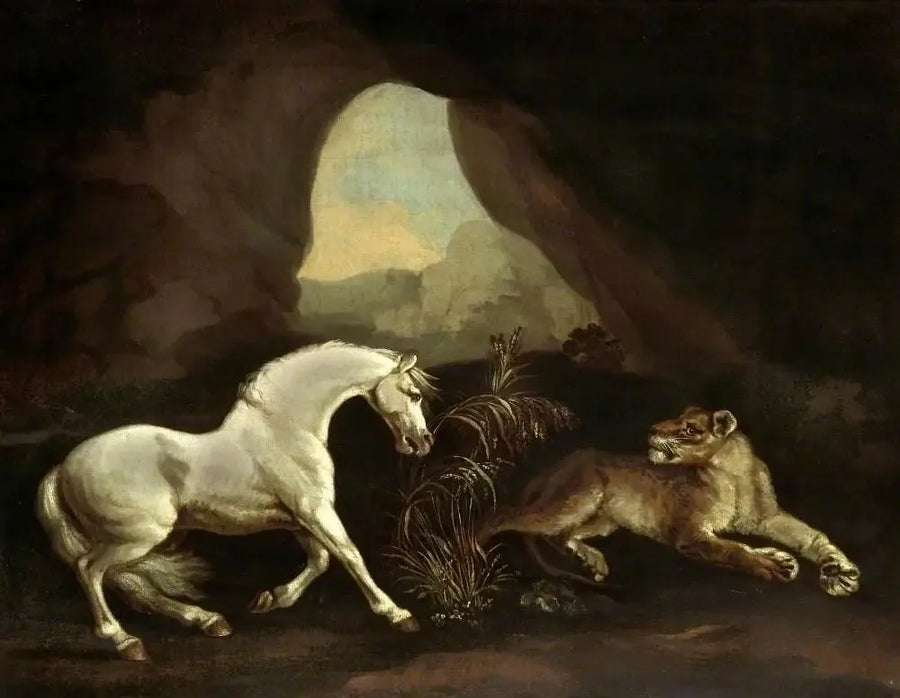 Cavalo e leoa - George Stubbs