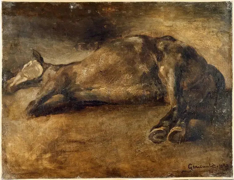 Cavalo morto - Théodore Géricault