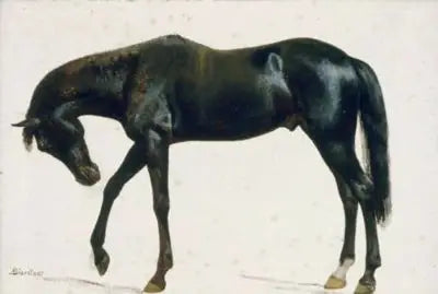 Cavalo preto - Albert Bierstadt