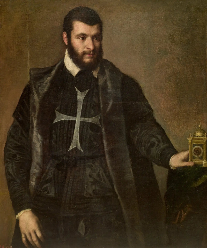 Cavaleiro com um relógio - Titian