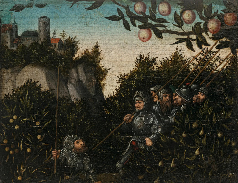 Cavaleiros na paisagem - Lucas Cranach, o Velho