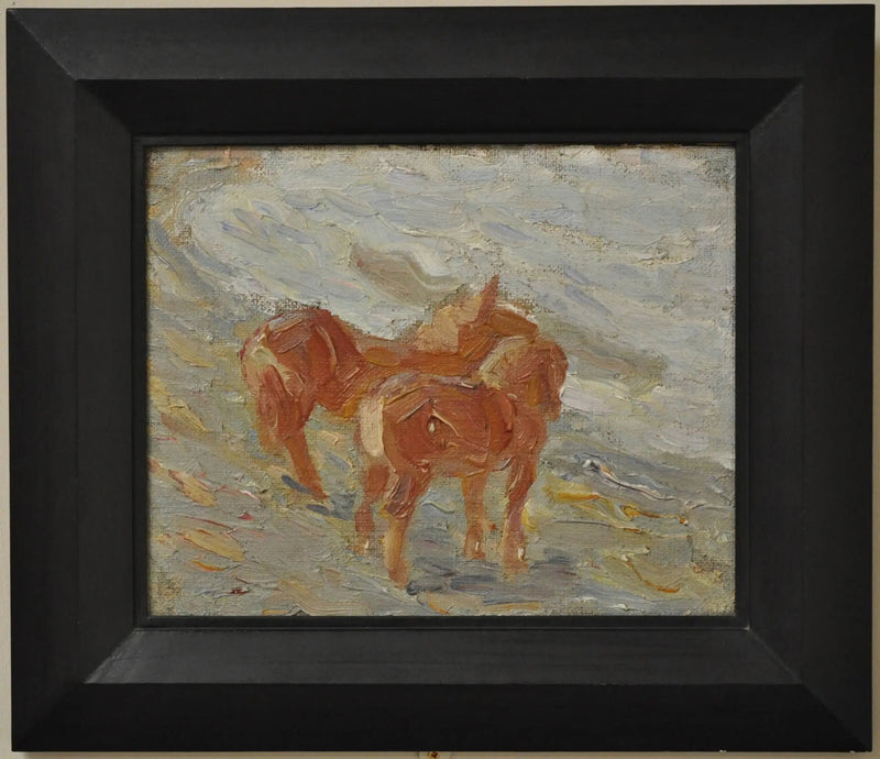 Cavalos à beira-mar - Franz Marc
