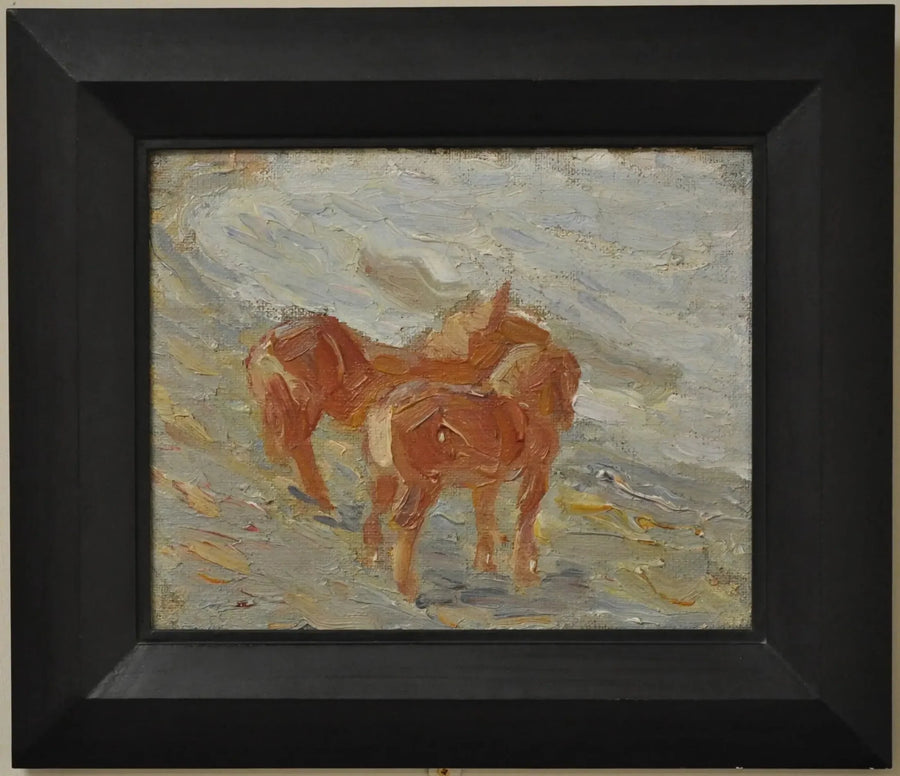 Cavalos à beira-mar - Franz Marc