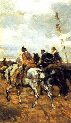 Cavalos e cavaleiros - Giovanni Boldini