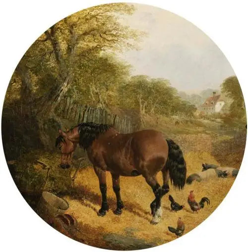 Cavalos, porcos e aves - John Frederick Herring, Sr.