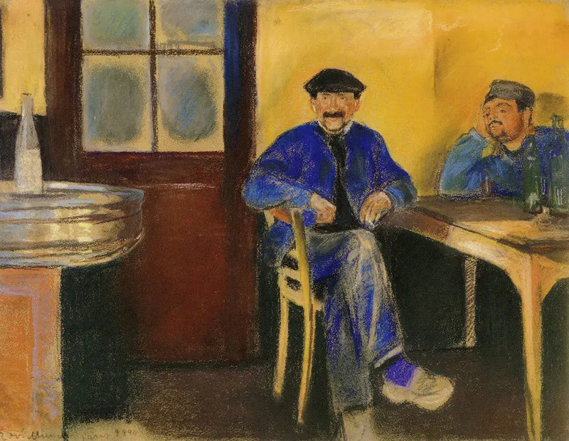 Na loja de vinhos - Edvard Munch