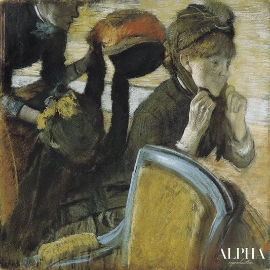 Chez le modiste - Edgar Degas - Reproductions de tableaux et peintures haut de gamme