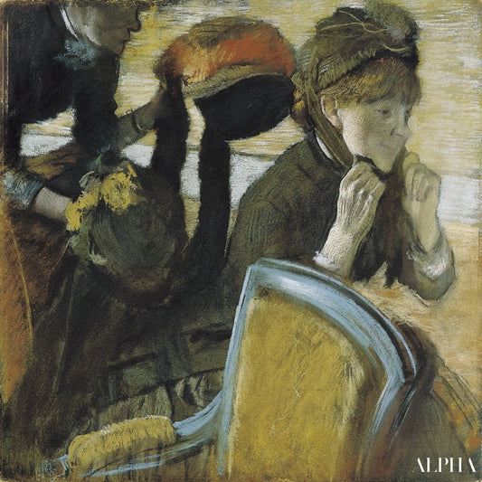 Chez le modiste - Edgar Degas - Reproductions de tableaux et peintures haut de gamme