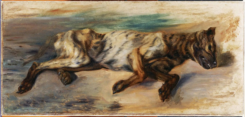 Cão morto - Eugène Delacroix