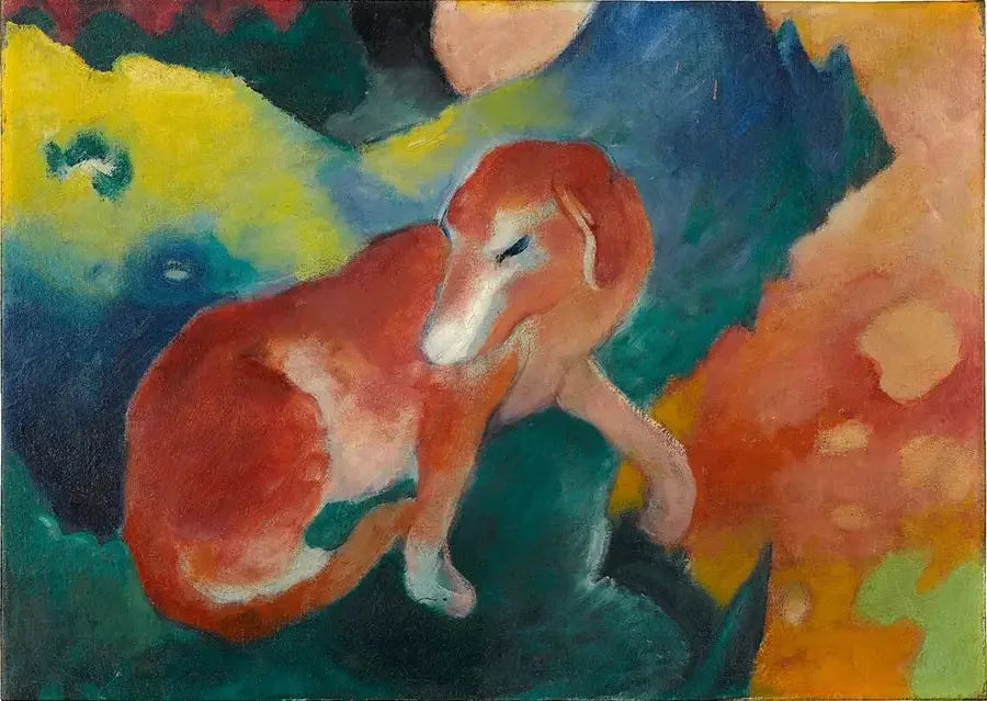 cachorro vermelho - Franz Marc