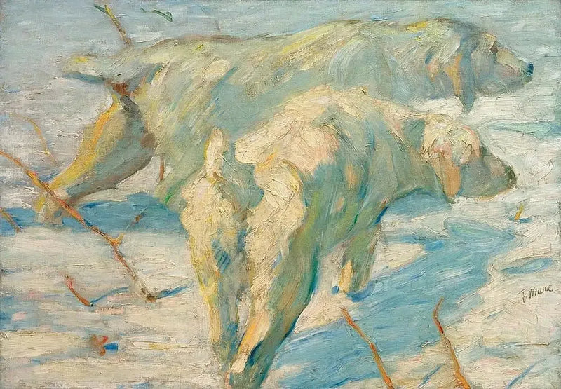 Cães de pastoreio siberianos - Franz Marc
