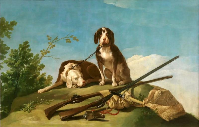 Cães e ferramentas de caça - Francisco de Goya