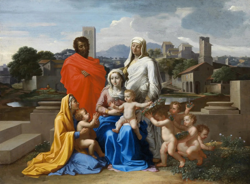 Números da Sagrada Família aos dez - Nicolas Poussin