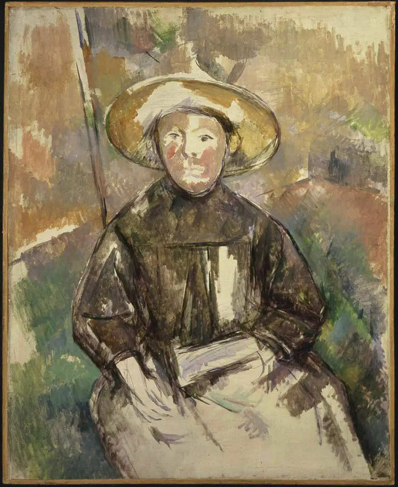 Criança Com Um Chapéu De Palha - Paul Cézanne