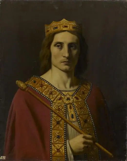 Childéric II (c. 653-675), rei da Austrásia, Neustria e Borgonha - Émile Signol