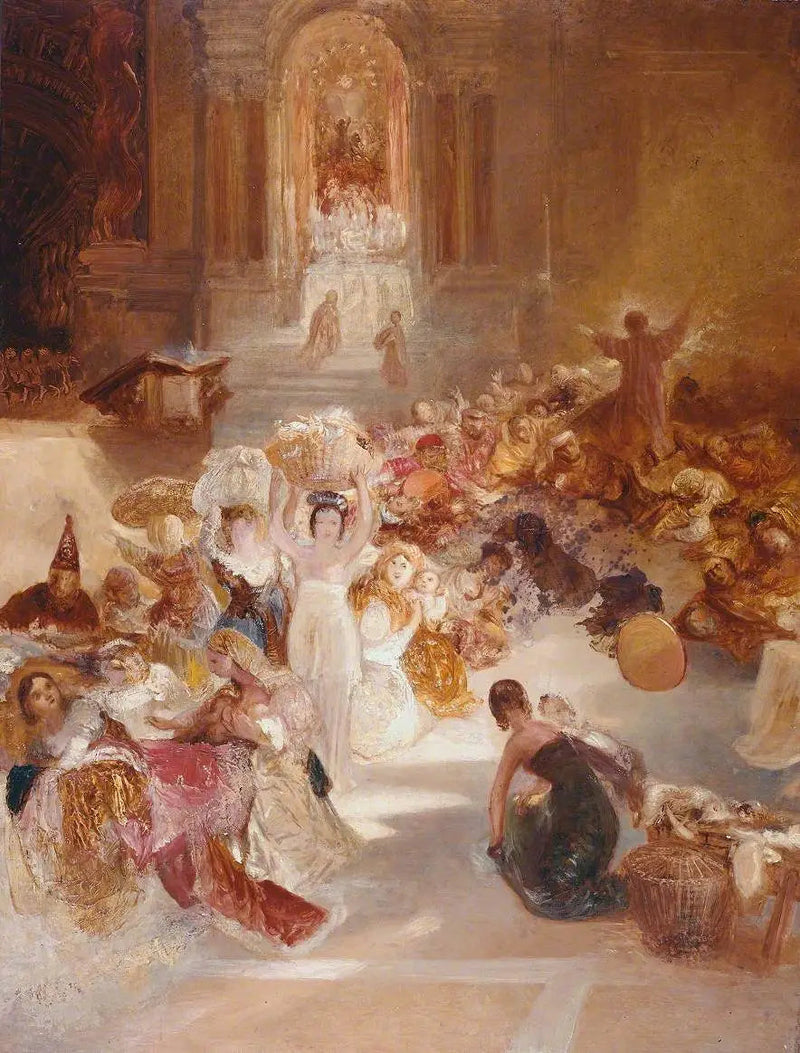 Cristo Expulsando os Comerciantes do Templo - J. M. W. Turner