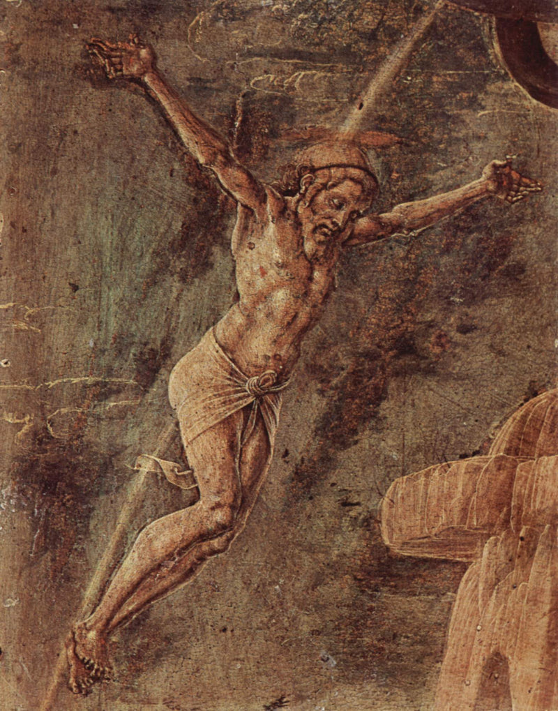 Cristo na cruz - Cosmè Tura