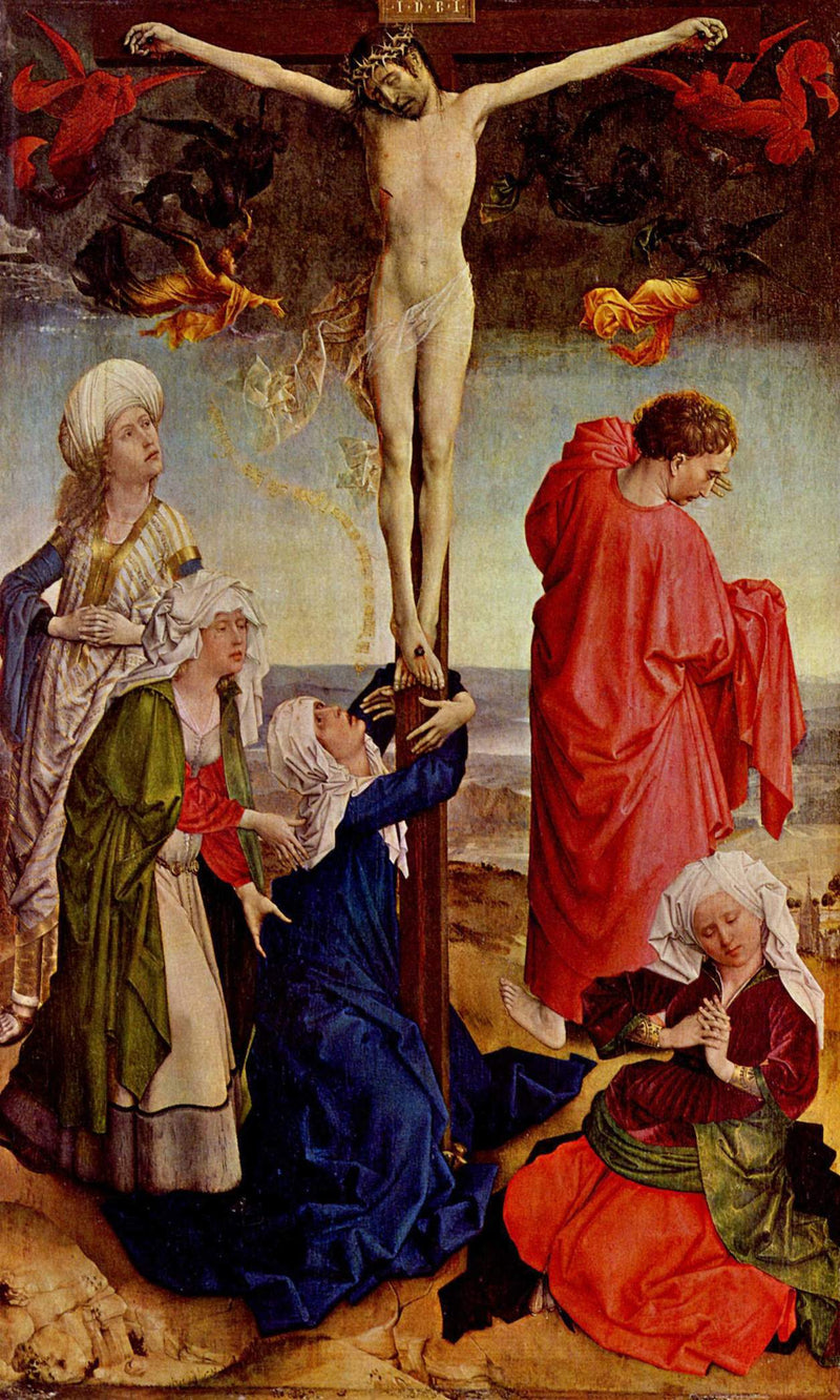 Cristo na cruz - Robert Campin