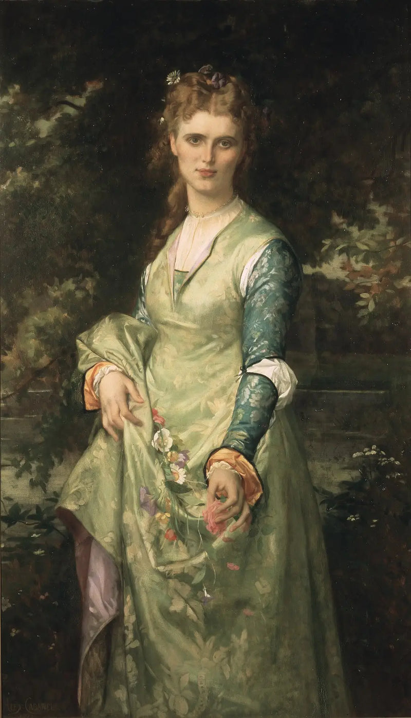 Christina Nilsson, 1843-1921, cantora de ópera, como Ofélia - Alexandre Cabanel