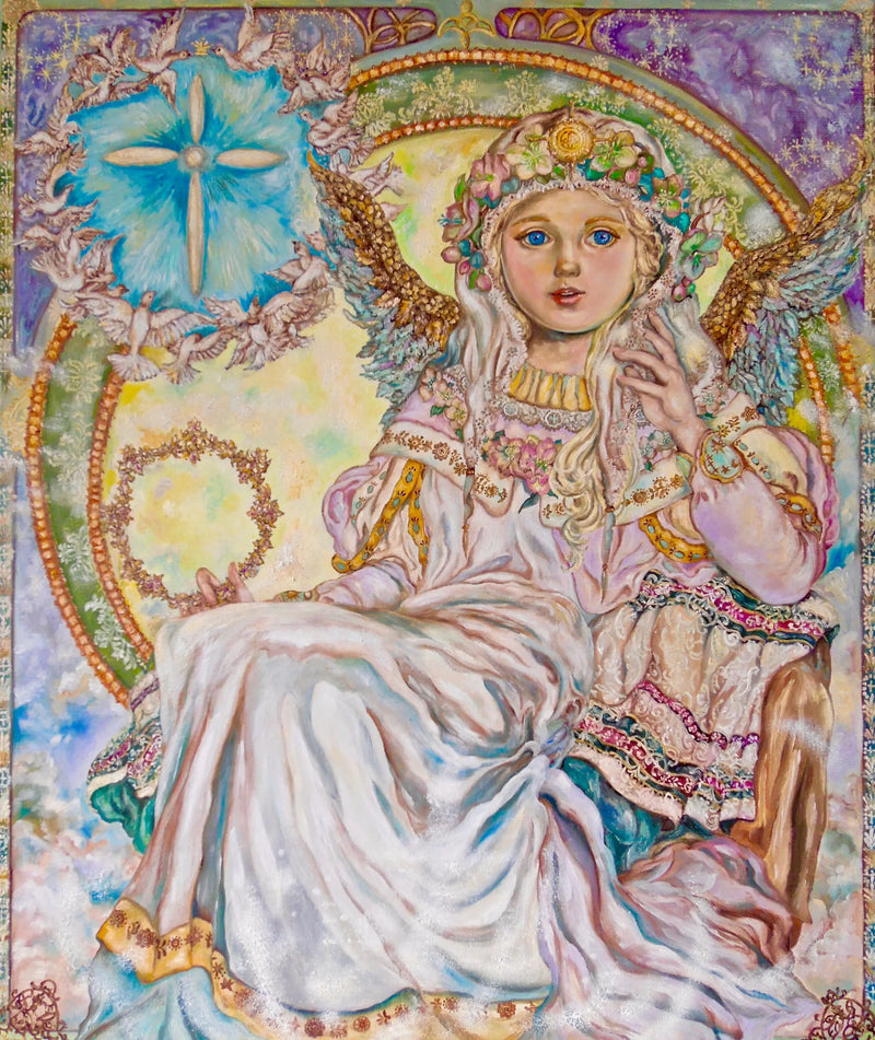 Anjo rosa de Natal - Yumi Sugai