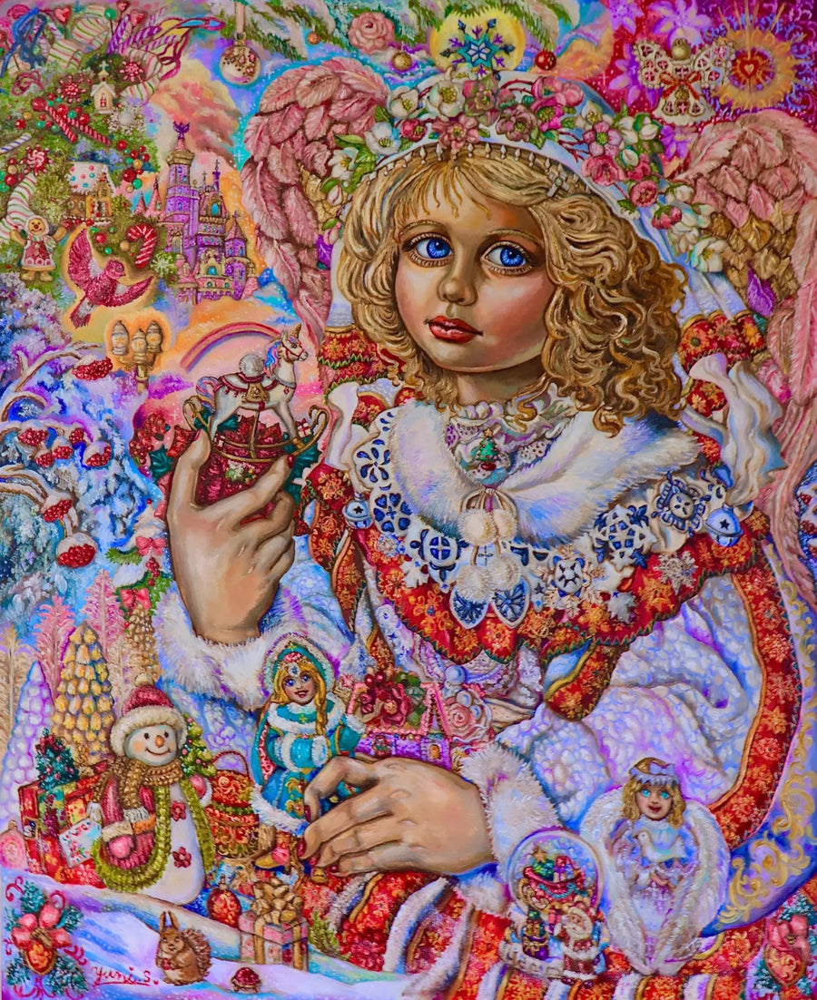 Anjo de brinquedo de Natal - Yumi Sugai
