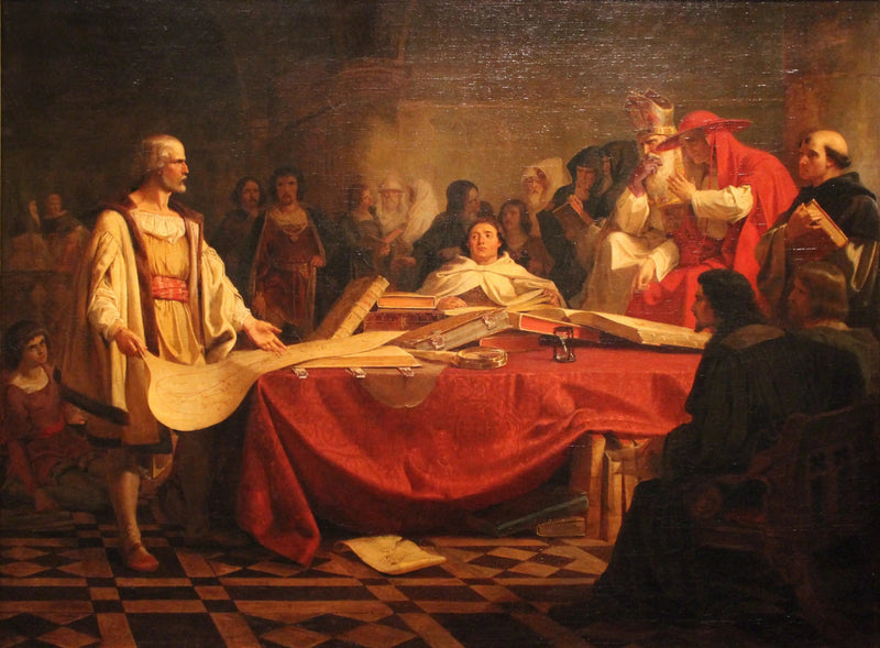 Cristóvão Colombo diante do conselho de Salamanca - Emanuel Leutze