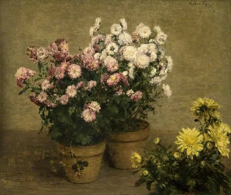  Crisântemos - Henri Fantin-Latour