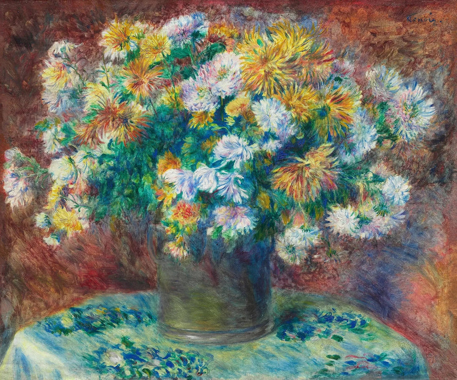 Crisântemos - Pierre-Auguste Renoir