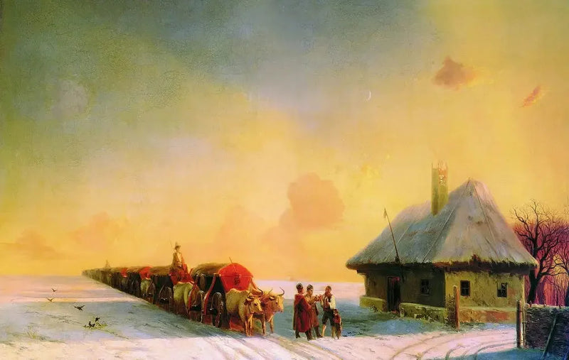 Chumaks na Pequena Rússia - Ivan Aivazovsky