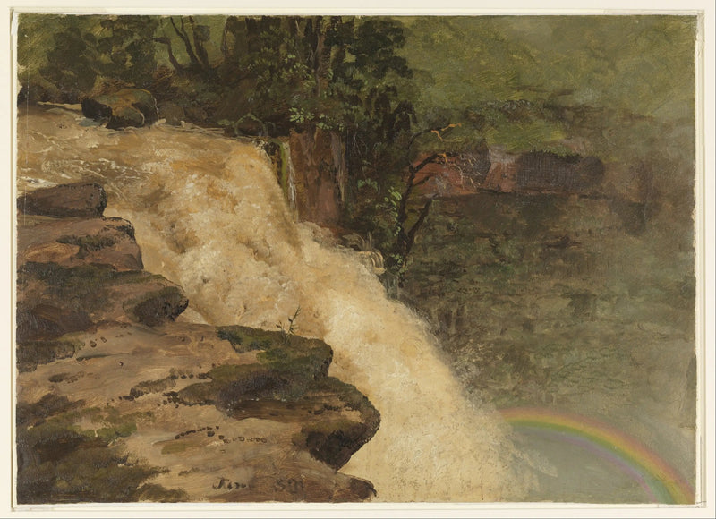 Cachoeira na Colômbia - Frederic Edwin Church