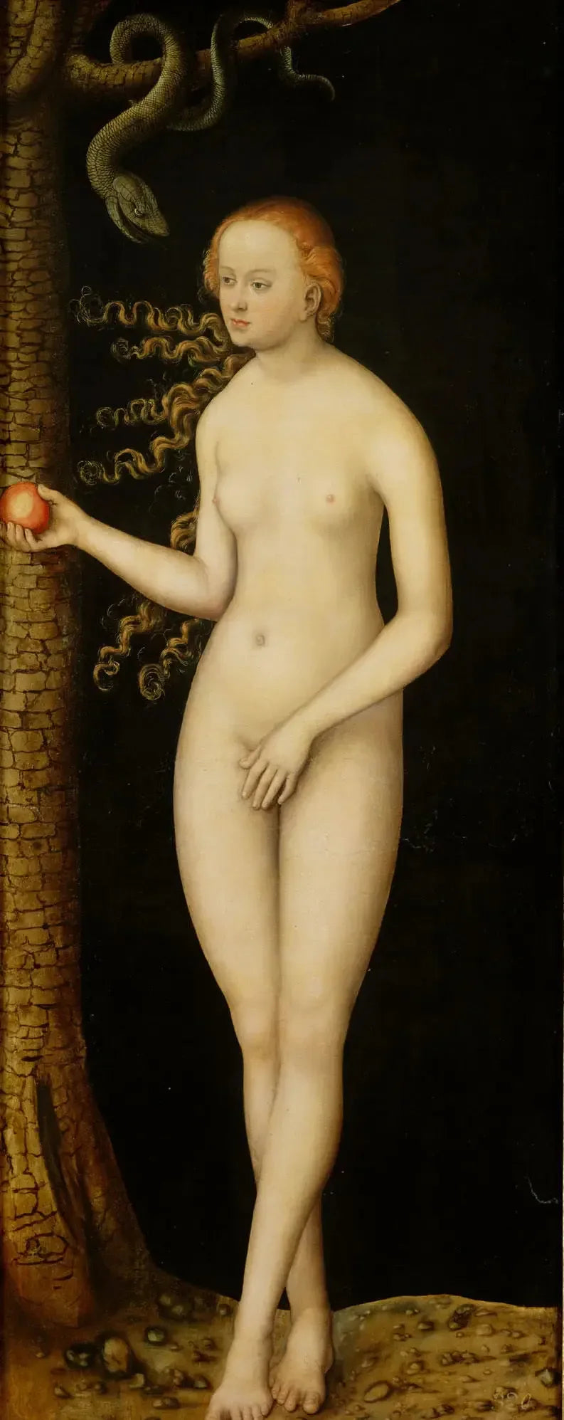 Queda do homem: Eva - Lucas Cranach, o Velho