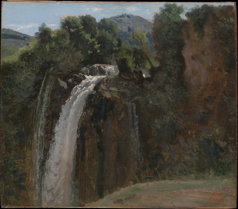 Cachoeira em Terni - Jean-Baptiste Camille Corot