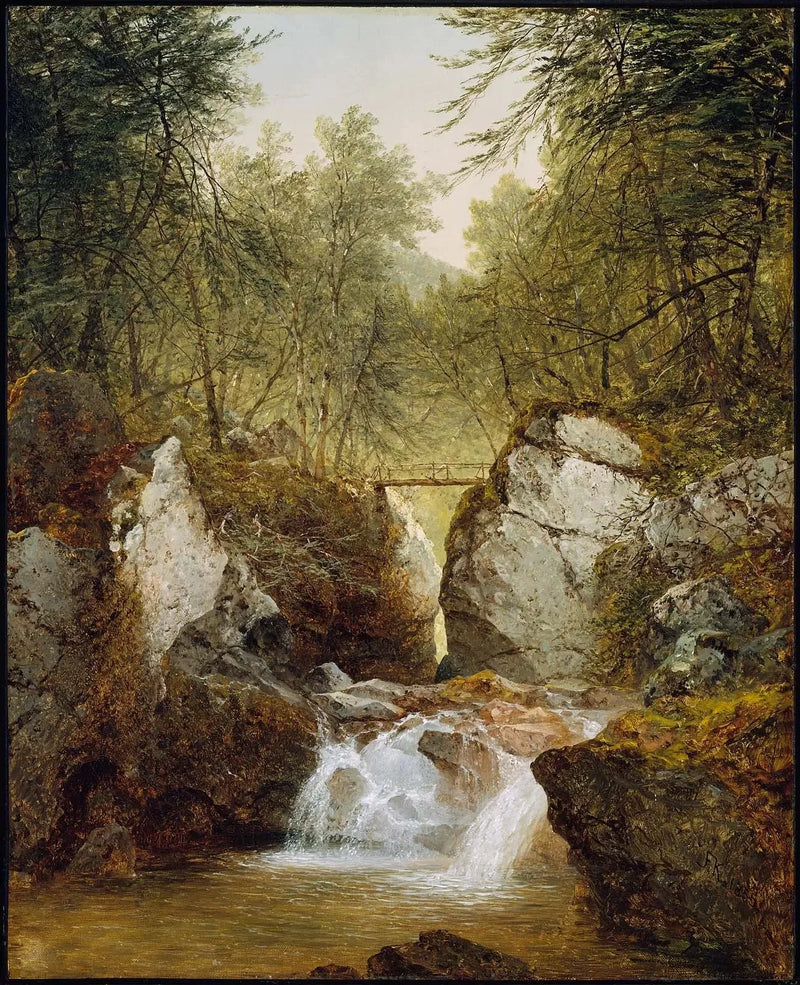 Quedas de Bash-Bish, Massachusetts - John Frederick Kensett