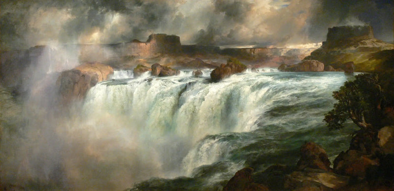 Quedas de Shoshone no rio Snake - Thomas Moran