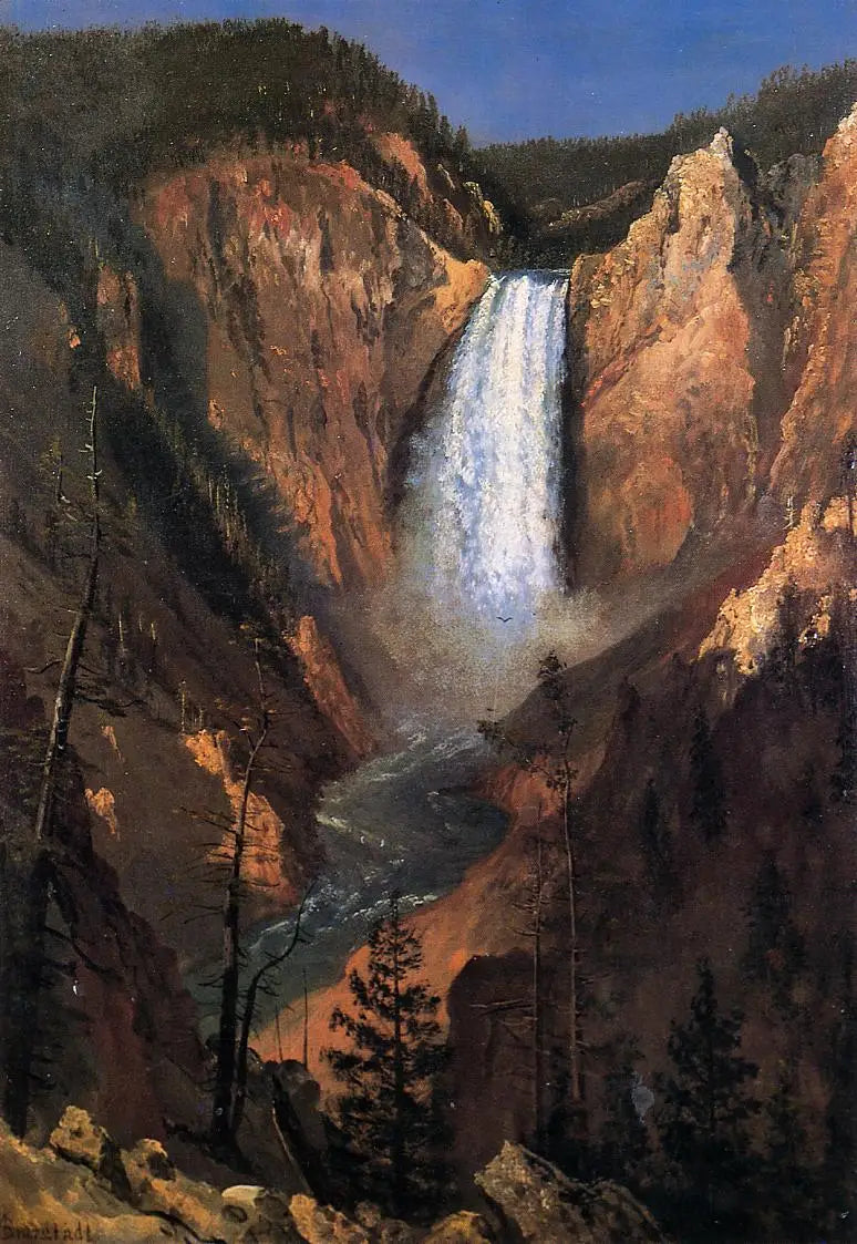 Quedas de Yellowstone - Albert Bierstadt