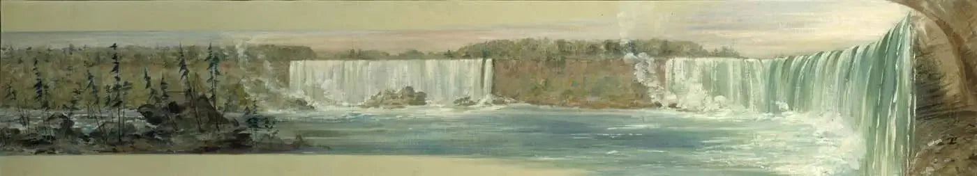 Chutes du Niagara - George Catlin image 1 reproduction réalisée par Alpha Reproduction