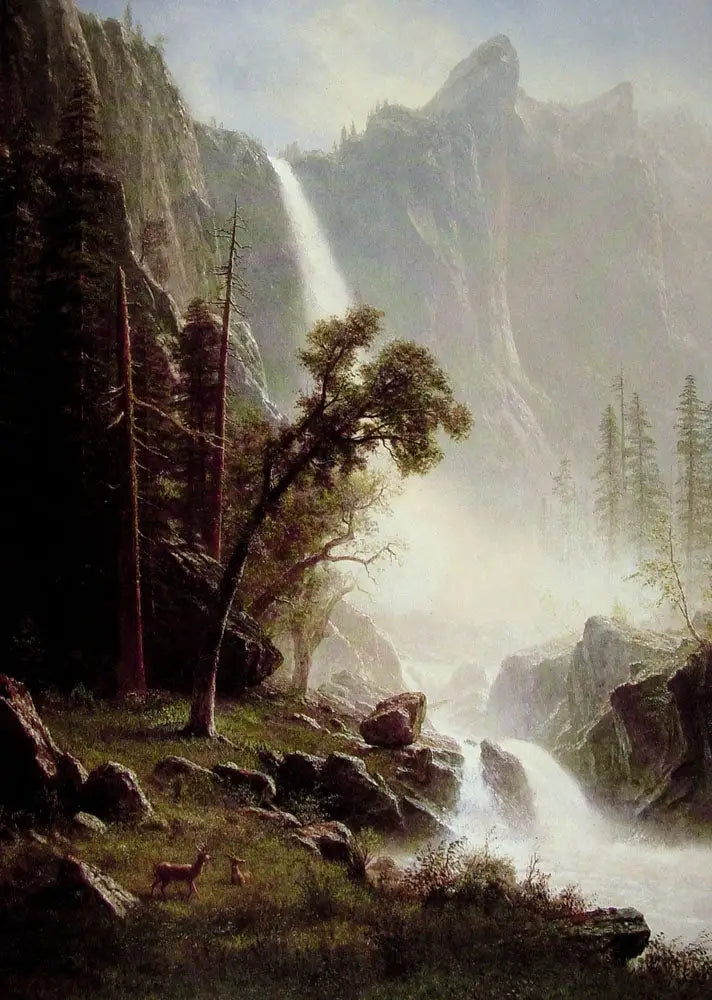 Quedas do Véu da Noiva, Yosemite - Albert Bierstadt