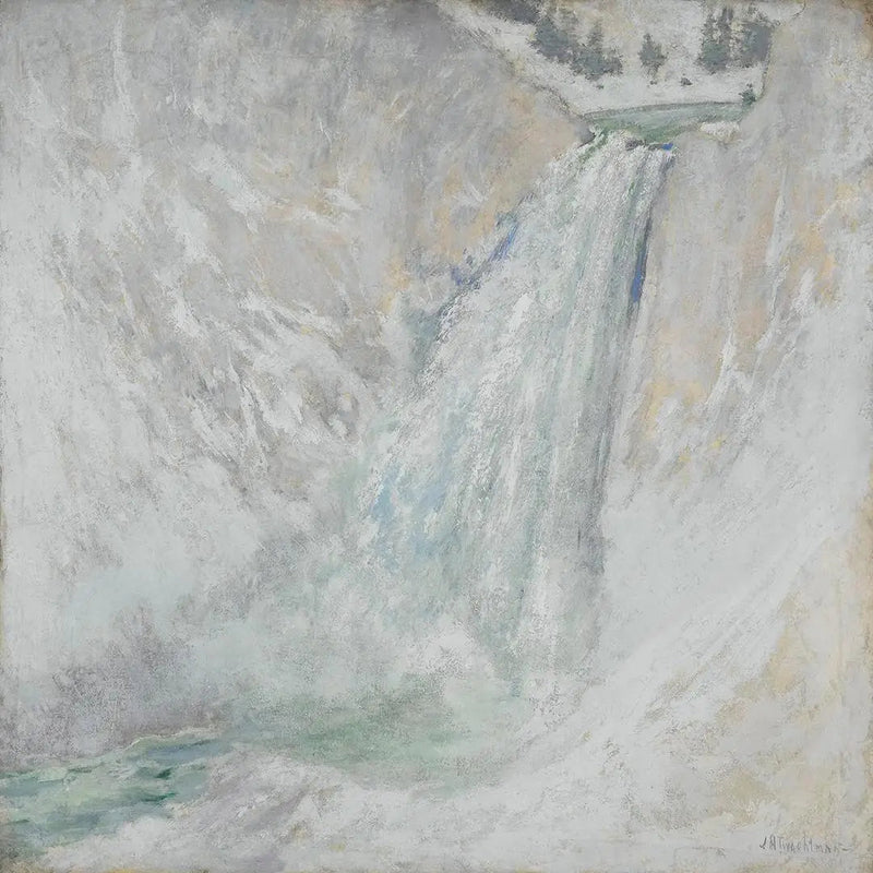 Chutes inferiores do Yellowstone - John Henry Twachtman