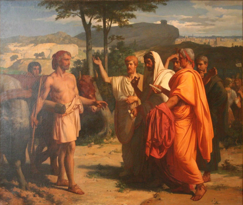 Cincinnatus recebendo os embaixadores encarregados de lhe entregar os insígnias da ditadura - Alexandre Cabanel