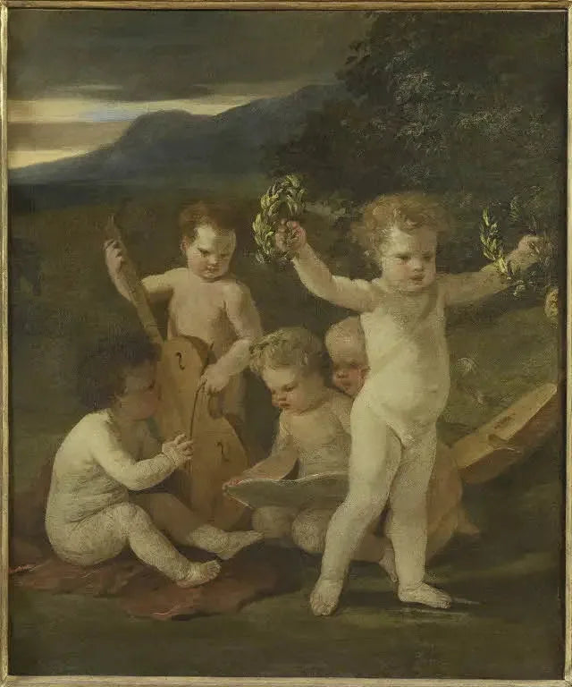 Cinco meninos músicos - Nicolas Poussin