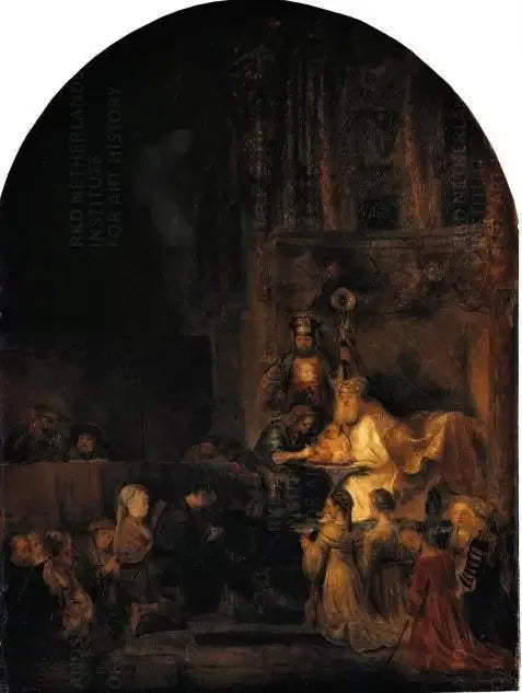 Circuncisão, cópia de uma parte da série Paixão por Frederik Hendrik - Rembrandt