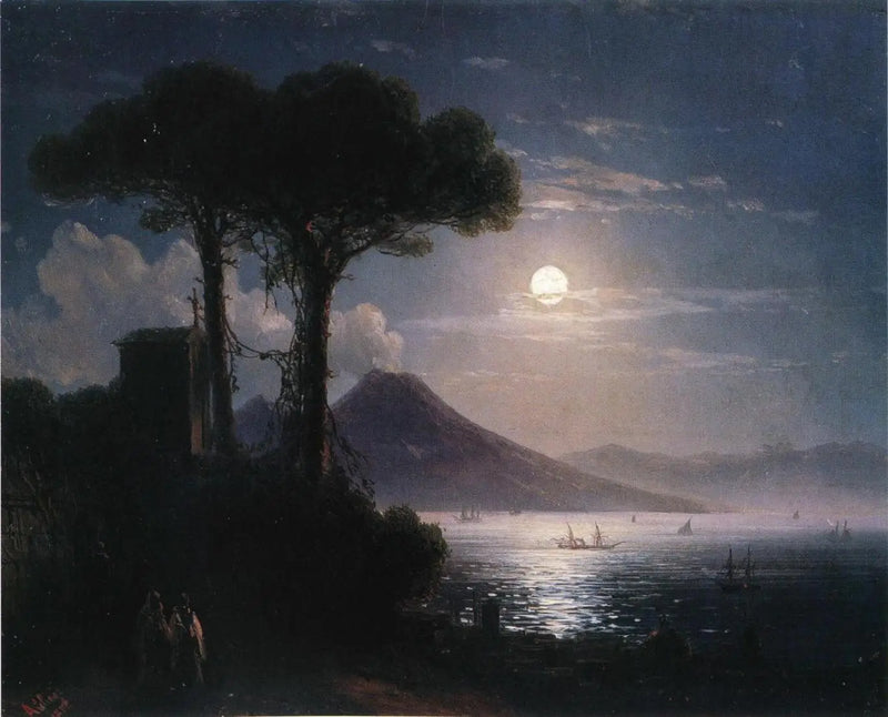 Luar em Nápoles - Ivan Aïvazovski