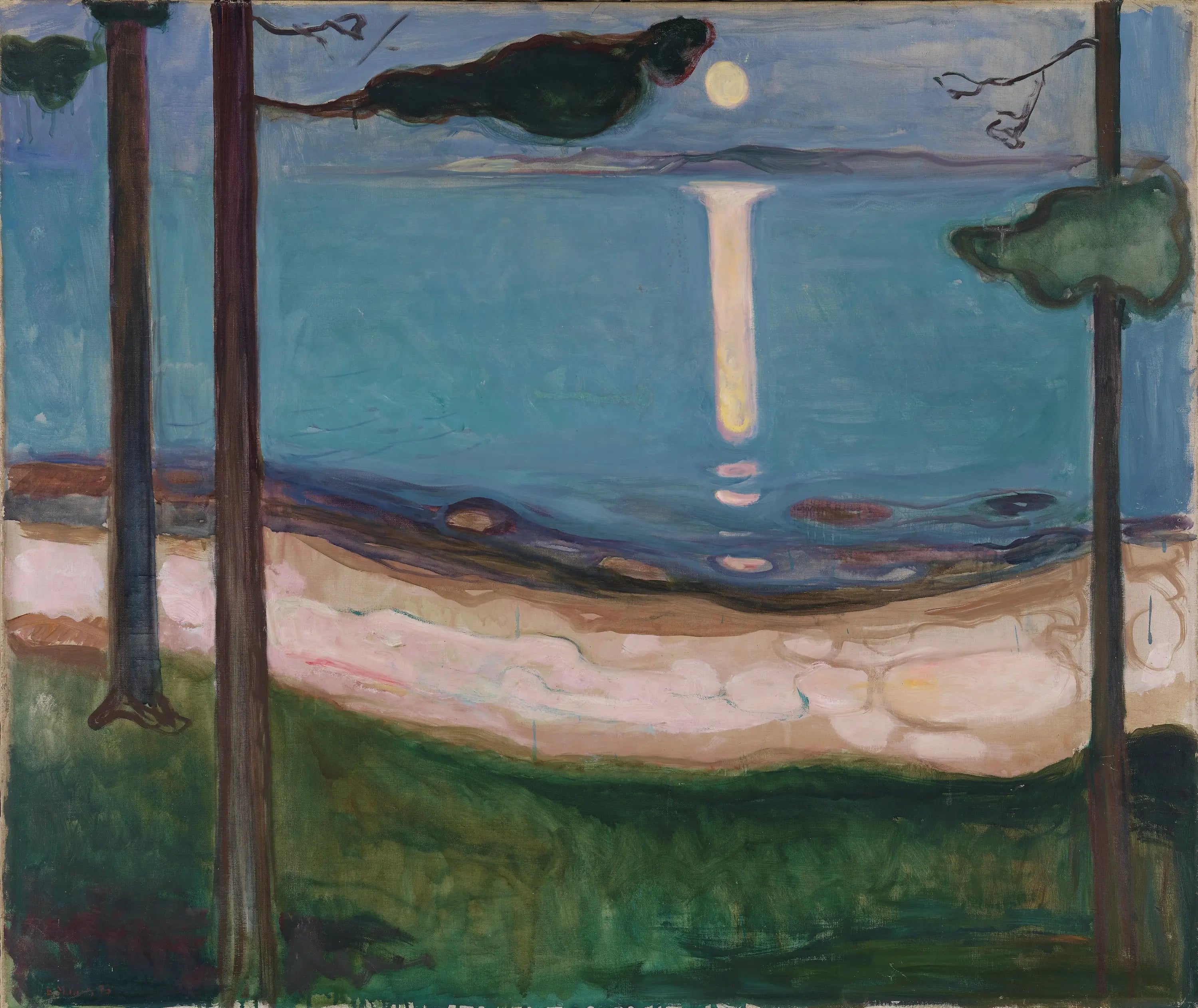 Reproduction du tableau « Clair de Lune - Edvard Munch » par Alpha Reproduction en peinture à l’huile