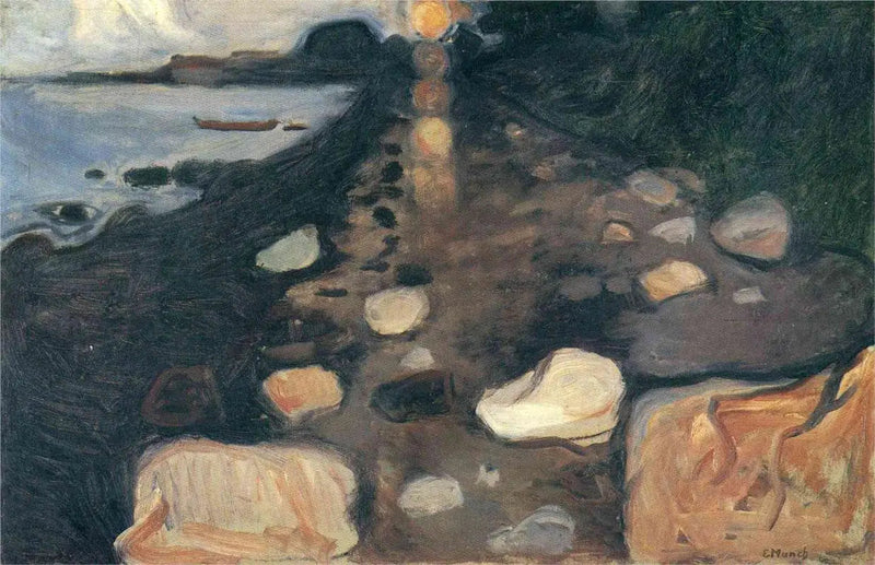 Luz do luar na praia - Edvard Munch
