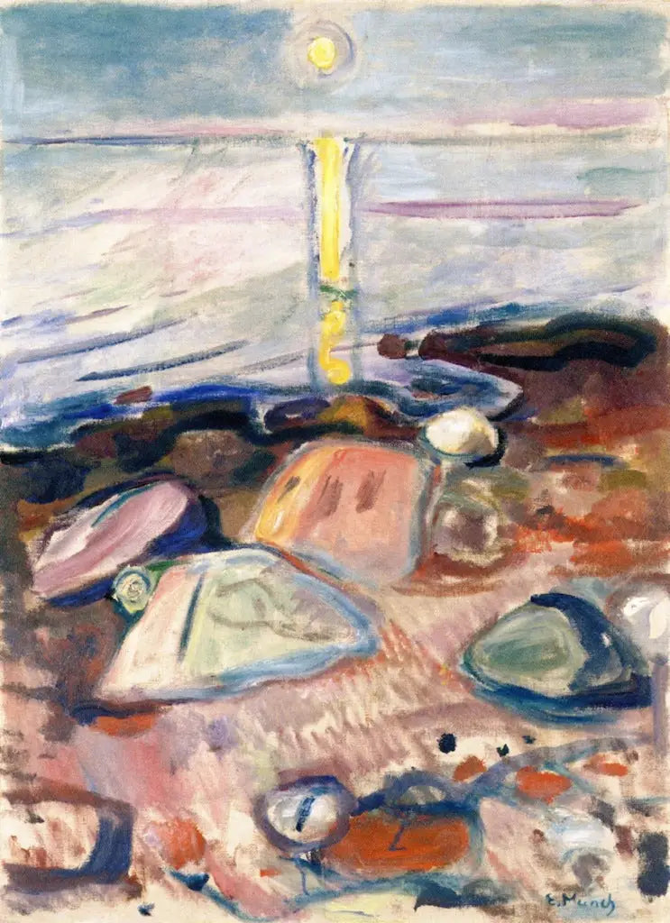 Luz do luar na praia - Edvard Munch