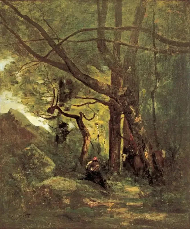  Clareira arborizada - Jean-Baptiste Camille Corot