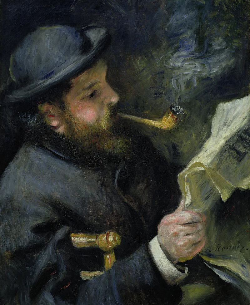 Retrato de Claude Monet - Pierre-Auguste Renoir