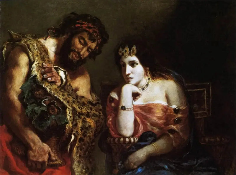 Cleópatra e o camponês - Eugène Delacroix