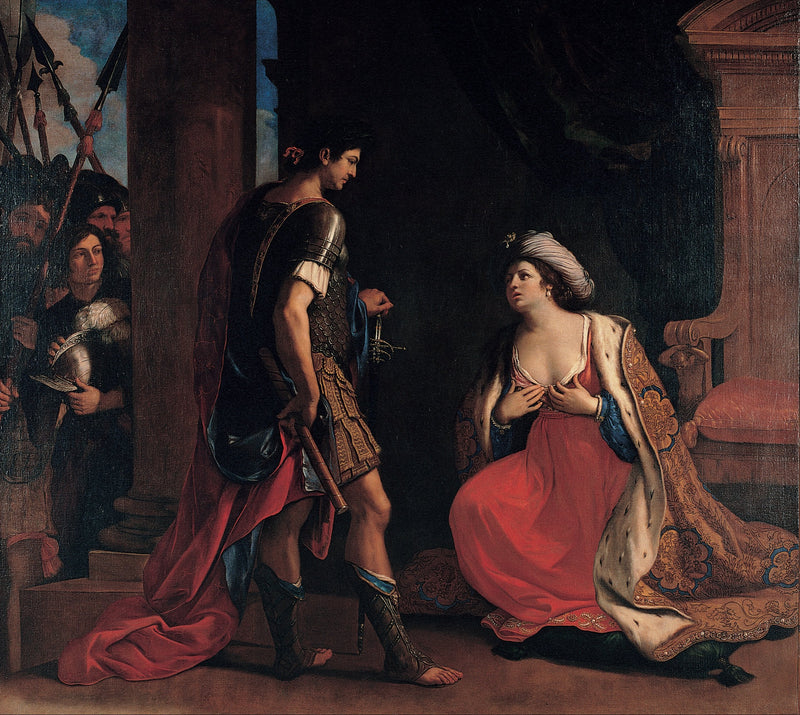 Cleópatra e Octávio - Guercino