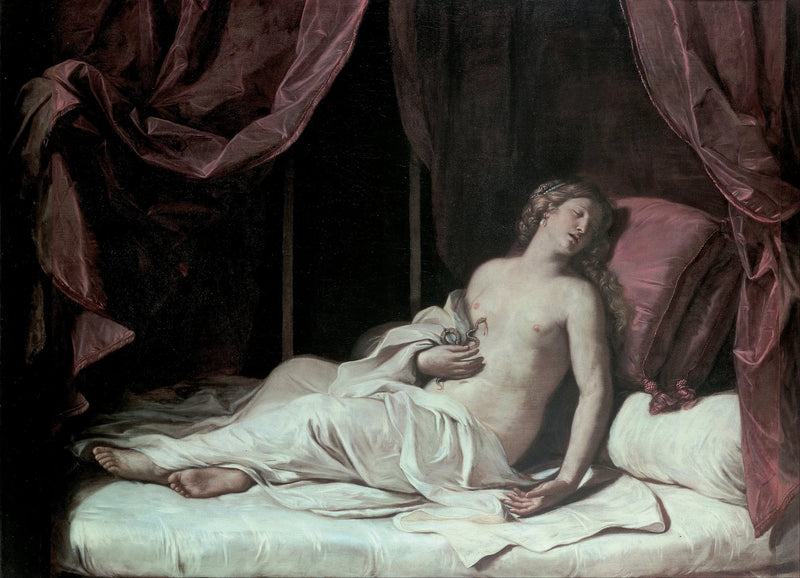 Cleópatra morrendo - Guercino